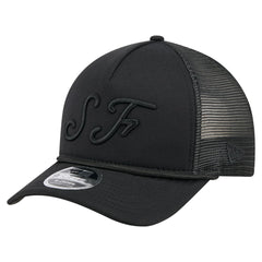 San Francisco Giants New Era City Initial 9FORTY A-Frame M-Crown Adjustable Trucker Hat - Black Hats