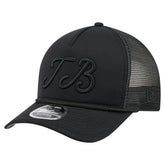 Tampa Bay Rays New Era City Initial 9FORTY A-Frame M-Crown Adjustable Trucker Hat - Black Hats