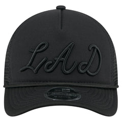 Los Angeles Dodgers New Era City Initial 9FORTY A-Frame M-Crown Adjustable Trucker Hat - Black Hats