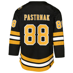 NHL David Pastrnak Boston Bruins Youth Home Premier Player Jersey - Black
