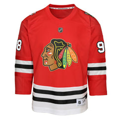 NHL Connor Bedard Chicago Blackhawks Youth Home Centennial Premier Jersey - Red