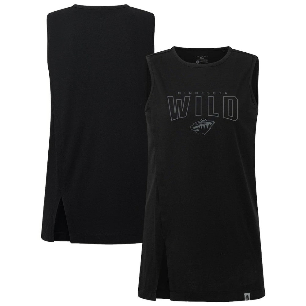 NHL Minnesota Wild Levelwear Women's Influx Darkmoon Tank Top - Black