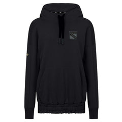 NHL New York Rangers Levelwear Women's Waterfall Nightfall Pullover Hoodie - Black