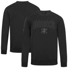 NHL Anaheim Ducks Levelwear Zane Darkmoon Pullover Sweatshirt - Black