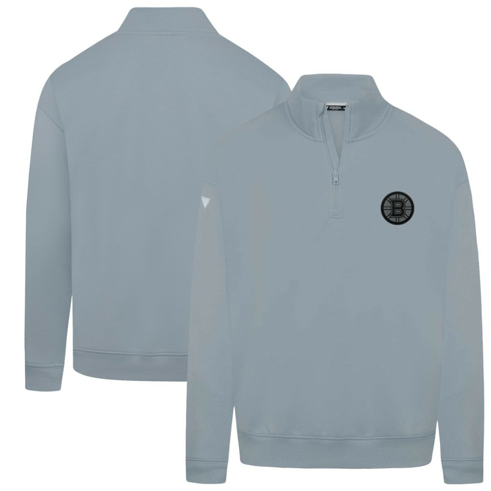 NHL Boston Bruins Levelwear Murray Nightfall Quarter-Zip Jacket - Gray