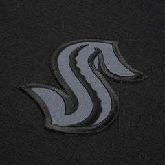 NHL Seattle Kraken Levelwear Murray Nightfall Quarter-Zip Jacket - Black
