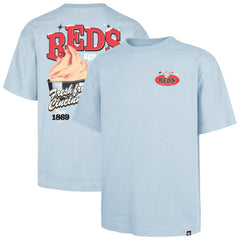 Cincinnati Reds '47 Ice Cream Parlor Foundation T-Shirt - Light Blue T-shirts