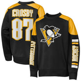 NHL Sidney Crosby Pittsburgh Penguins Outerstuff Youth Best Defense Name & Number Crewneck Sweatshirt - Black