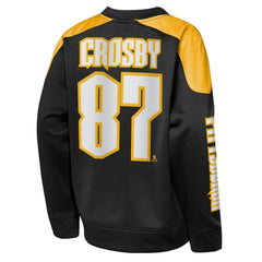 NHL Sidney Crosby Pittsburgh Penguins Outerstuff Youth Best Defense Name & Number Crewneck Sweatshirt - Black