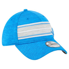 Detroit Lions New Era Stripes 39THIRTY Flex Hat Blue