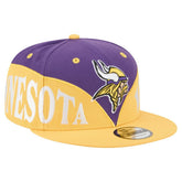 Minnesota Vikings New Era Split 9FIFTY Snapback Hat Purple/Gold