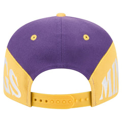 Minnesota Vikings New Era Split 9FIFTY Snapback Hat Purple/Gold
