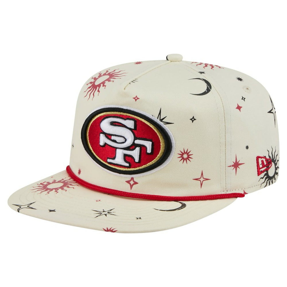 San Francisco 49ers New Era Celestial Golfer Snapback Hat Cream