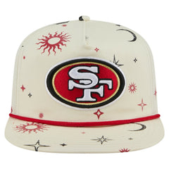 San Francisco 49ers New Era Celestial Golfer Snapback Hat Cream