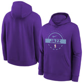 Utah Jazz Youth 2025/26 Club Fleece Practice Hoodie Purple