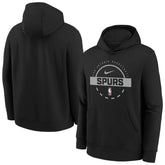 San Antonio Spurs Youth 2025/26 Club Fleece Practice Hoodie Black