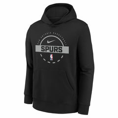 San Antonio Spurs Youth 2025/26 Club Fleece Practice Hoodie Black