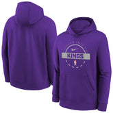 Sacramento Kings Youth 2025/26 Club Fleece Practice Hoodie Purple
