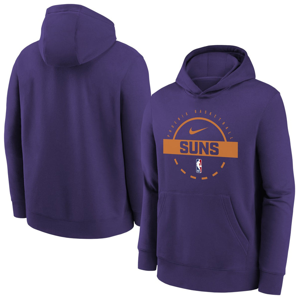 Phoenix Suns Youth 2025/26 Club Fleece Practice Hoodie Purple