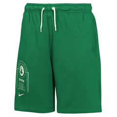 Boston Celtics Youth Courtside Club Fleece Shorts Kelly Green