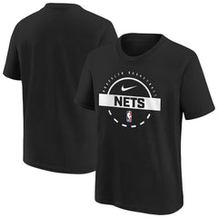 Brooklyn Nets Youth Practice T-Shirt Black