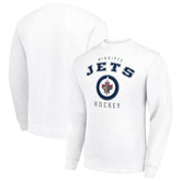 NHL Winnipeg Jets Men's Starter Team Logo Fleece Pullover Sweatshirt - White