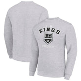 NHL Los Angeles Kings Men's Starter Team Logo Fleece Pullover Sweatshirt - Heather Gray