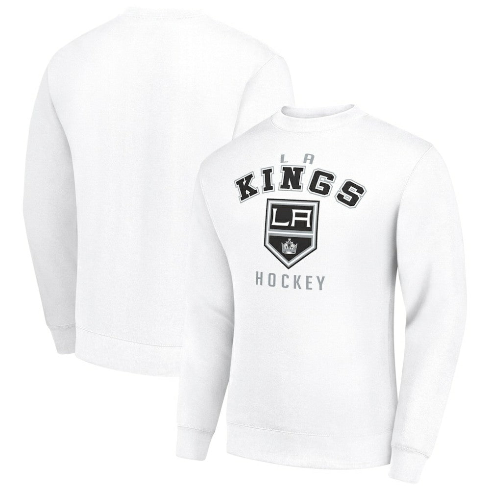 NHL Los Angeles Kings Men's Starter Team Logo Fleece Pullover Sweatshirt - White