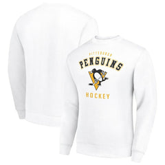 NHL Pittsburgh Penguins Men's Starter Team Logo Fleece Pullover Sweatshirt - White