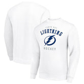 NHL Tampa Bay Lightning Men's Starter Team Logo Fleece Pullover Sweatshirt - White