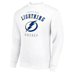 NHL Tampa Bay Lightning Men's Starter Team Logo Fleece Pullover Sweatshirt - White