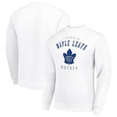 NHL Toronto Maple Leafs Men's Starter Team Logo Fleece Pullover Sweatshirt - White