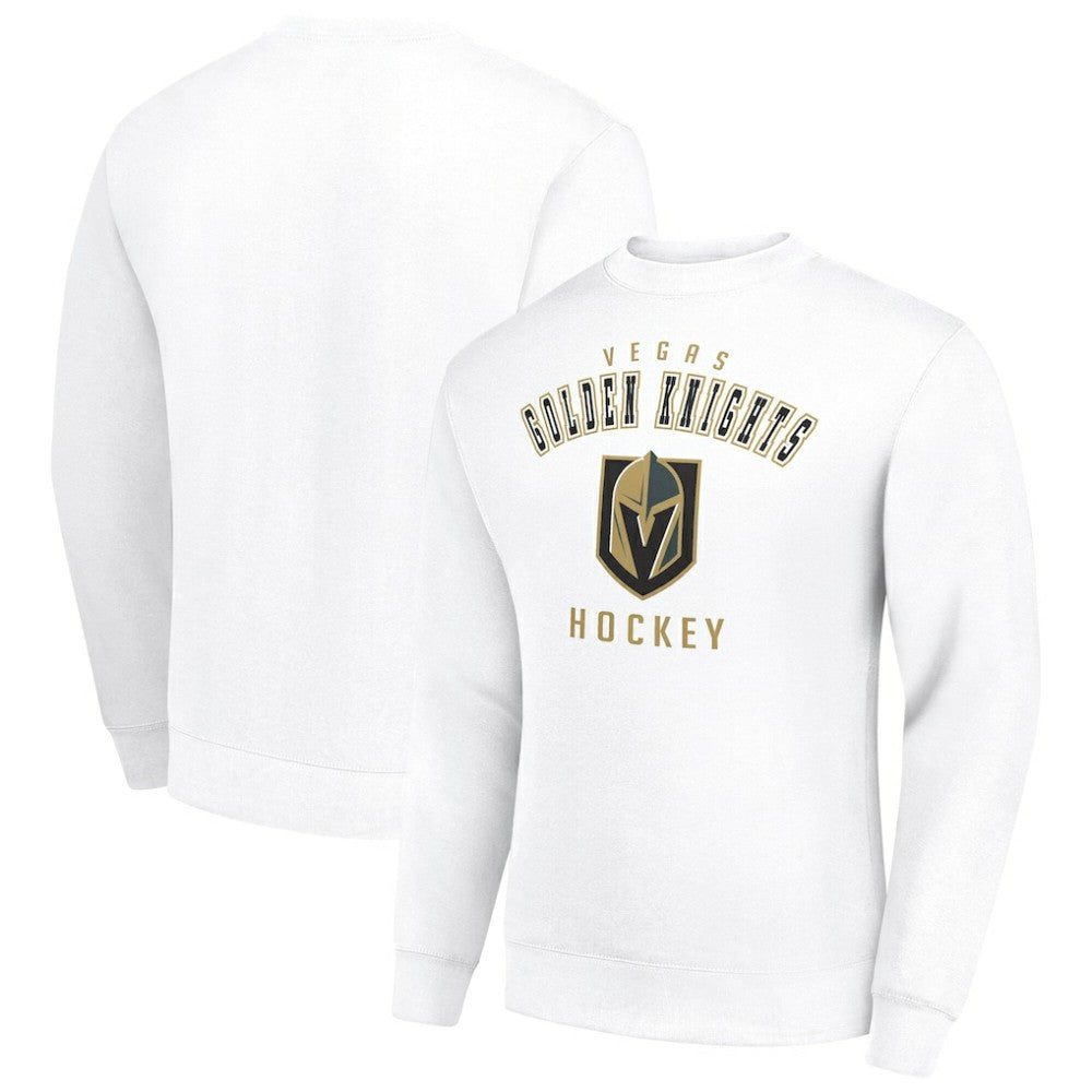 NHL Vegas Golden Knights Men's Starter Team Logo Fleece Pullover Sweatshirt - White