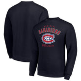 NHL Montreal Canadiens Men's Starter Team Logo Fleece Pullover Sweatshirt - Navy