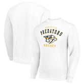 NHL Nashville Predators Men's Starter Team Logo Fleece Pullover Sweatshirt - White