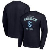 NHL Seattle Kraken Men's Starter Team Logo Fleece Pullover Sweatshirt - Navy