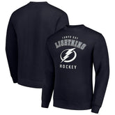 NHL Tampa Bay Lightning Men's Starter Team Logo Fleece Pullover Sweatshirt - Navy