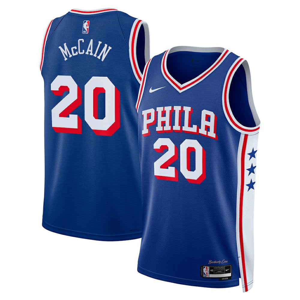 NBA Jared McCain Philadelphia 76ers Swingman Jersey - Icon Edition - Royal