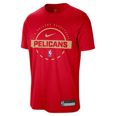 New Orleans Pelicans 2025/26 On-Court Flare Performance Practice T-Shirt Red