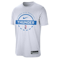Oklahoma City Thunder 2025/26 On-Court Flare Performance Practice T-Shirt White