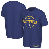 Golden State Warriors 2025/26 On-Court Flare Performance Practice T-Shirt Royal
