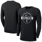Boston Celtics Authentic Long Sleeve Practice T-Shirt Black