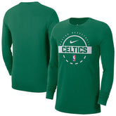 Boston Celtics Authentic Long Sleeve Practice T-Shirt Kelly Green