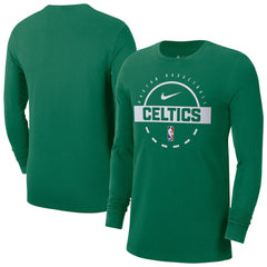 Boston Celtics Authentic Long Sleeve Practice T-Shirt Kelly Green