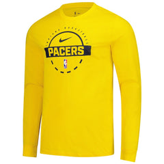 Indiana Pacers Authentic Long Sleeve Practice T-Shirt Gold