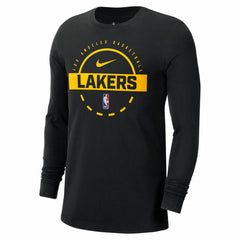 Los Angeles Lakers Authentic Long Sleeve Practice T-Shirt Black