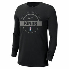 Sacramento Kings Authentic Long Sleeve Practice T-Shirt Black