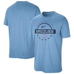 Memphis Grizzlies Authentic Practice T-Shirt Light Blue