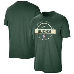 Milwaukee Bucks Authentic Practice T-Shirt Hunter Green
