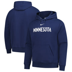 Minnesota Timberwolves Sportswear Essential Wordmark Club Hoodie Navy